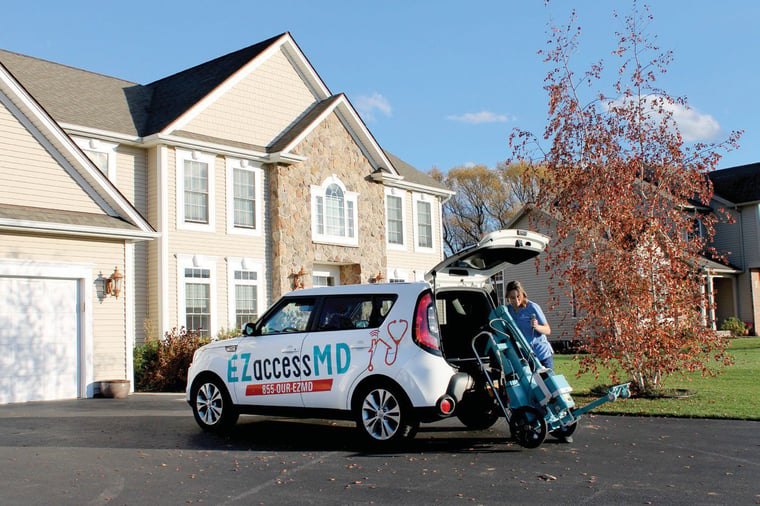 Car in Front of House Landscape